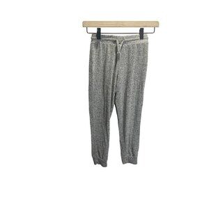 Zella Girls Jogger Pants Soft Cozy Lounge XS 5/6 Gray Knit Stretch Casual